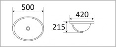 Умывальник CeramaLux 1203