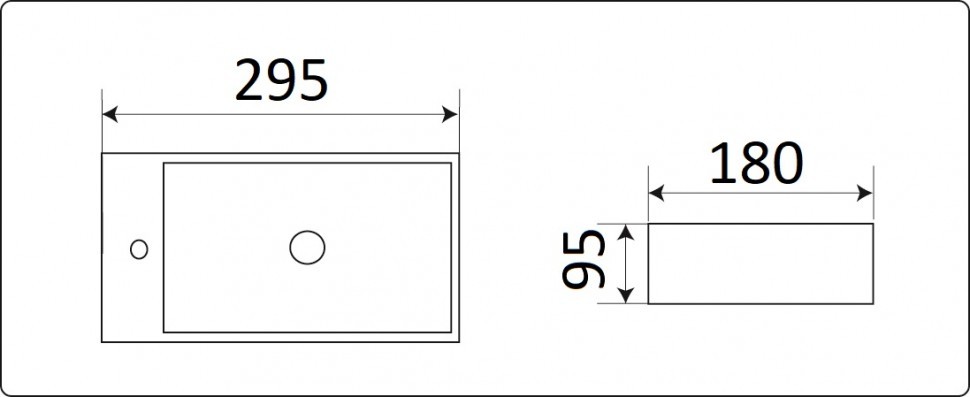 Умывальник CeramaLux 9048GTR