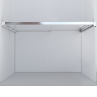 Душевая дверь Lugano VDS-1L160CL-1, 1600, хром, стекло прозрачное