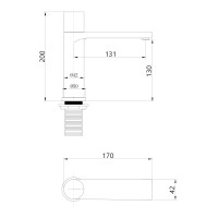 Смеситель ABBER Rund AF8710G для раковины, золото матовое