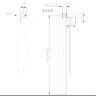 Смеситель ABBER Wasser Kreis AF8125RG с гигиеническим душем, розовое золото