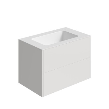 Тумба 1000x490x540 для монтажа с мебельной раковиной 100 см OVAL, CUBO