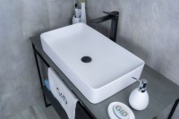 Раковина Gid Wm9396 51189 накладная белый матовый 60x34x11