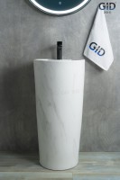 Раковина Gid Nb131ws 81111 накладная под камень матовый 40x40x84