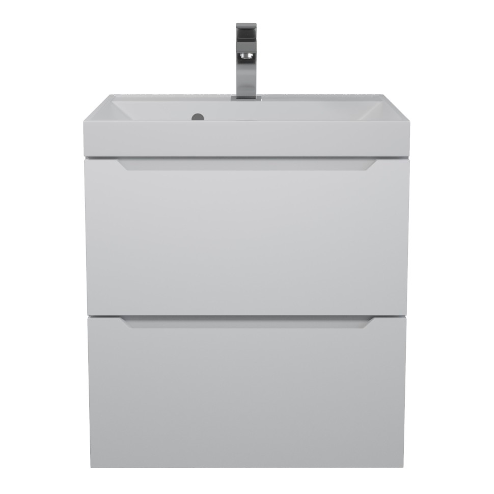 Тумба под раковину для ванной Uperwood Tanos 50 см, подвесная, белая матовая