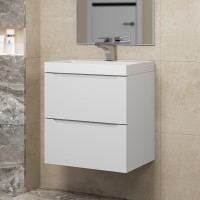 Тумба под раковину для ванной Uperwood Tanos 50 см, подвесная, белая матовая