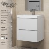 Тумба под раковину для ванной Uperwood Tanos 50 см, подвесная, белая матовая