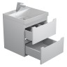 Тумба под раковину для ванной Uperwood Tanos 50 см, подвесная, белая матовая