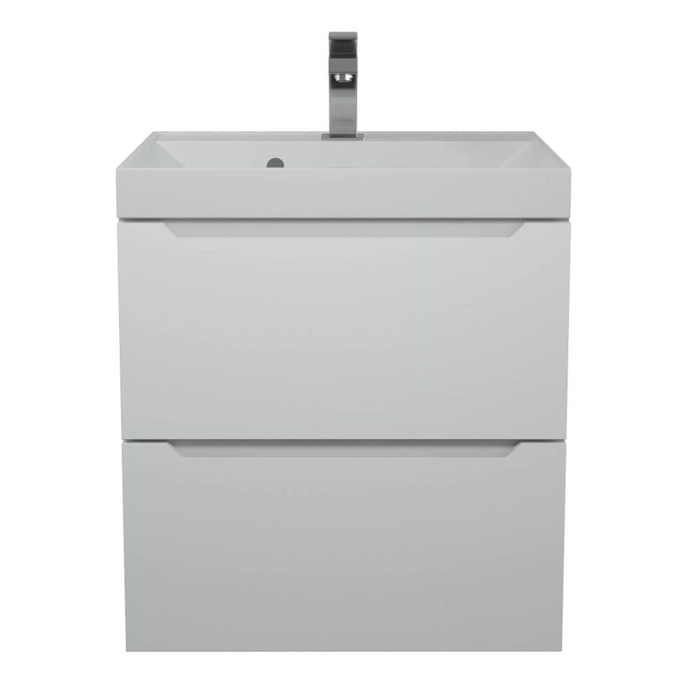 Тумба под раковину для ванной Uperwood Tanos 50 см, подвесная, белая матовая