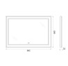 Зеркало BelBagno SPC-KRAFT-985-685-TCH-WARM-NERO