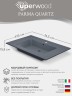 Раковина для ванной 76,5 см, Uperwood Parma Quartz, серая матовая, бетон