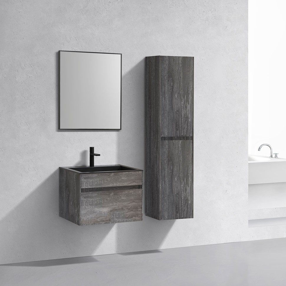 База под раковину Chiara 600 подвесная, 1 выкатной ящик soft-close, G.Stone