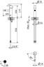 Смеситель для биде CEZARES LEAF-BSM-L-BIO