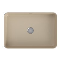 Раковина BERGES Ego SL накладная, 55x38 см, матовый жасмин, без отверстия под смеситель