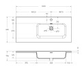 Керамическая раковина, чаша справа BelBagno BB1000ETL-R