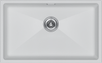 Мойка LUMI 74UNI, IT-GRANIT, LU74-WH, белый, 740х460, Paulmark