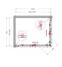 Душевой уголок BelBagno MARINO-AH-2-100/80-C-CR