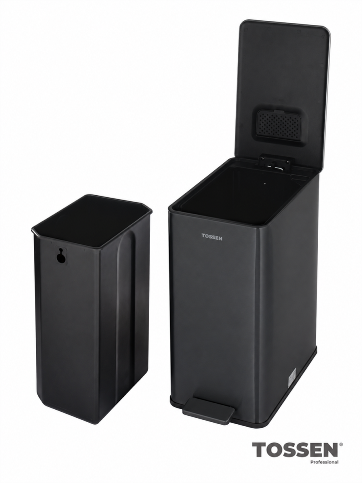 TOSSEN MV 1500 MB - прямоугольное мусорное ведро, 15 л