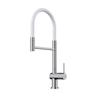 Смеситель для кухни Omoikiri Kanto 2 Plus-SB латунь/нержавеющая сталь/белый