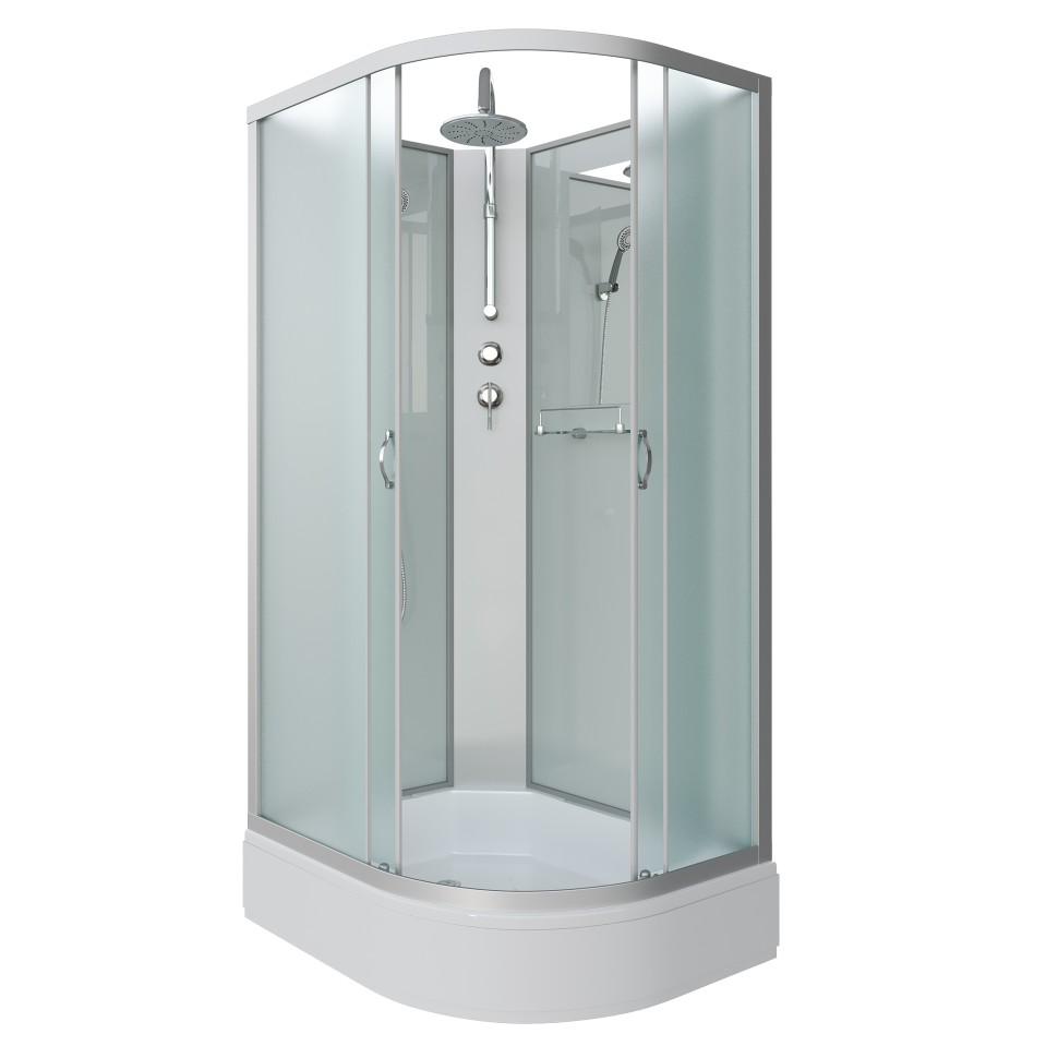 Душевая кабина Niagara Classic NG-33084-14LBKT (100х80х210) средний поддон(26см),стекло матовое,4 места