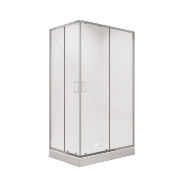 Душевое ограждение Niagara Nova NG-6610-08 (120х80х195) прямоугольник,хром,двери раздвижные,стекло прозрачное,1 место