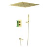 Душевая система встроенная с термостатом Timo Petruma SX-5019/17SM золото матовое