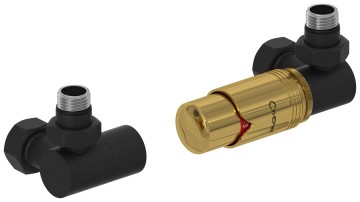 Автоматический терморегулятор 3D правый (G 1/2" НР х G 3/4" НГ)