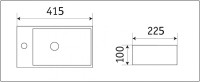 Умывальник CeramaLux D1043