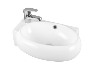 Раковина подвесная MILLEAU Perl MU058A-GW (белый глянец) L