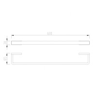 Полотенцедержатель ABBER Westen AA1754G золото матовое