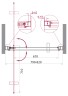 Душевая дверь BelBagno MARMI-B-1-80-C-Cr