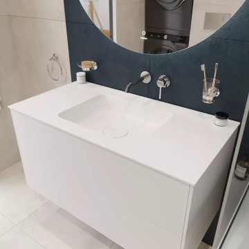 Тумба 1200x490x540 для монтажа с мебельной раковиной 120 см OVAL, CUBO