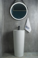 Раковина Gid Nb131 81112 накладная белая 40x40x84