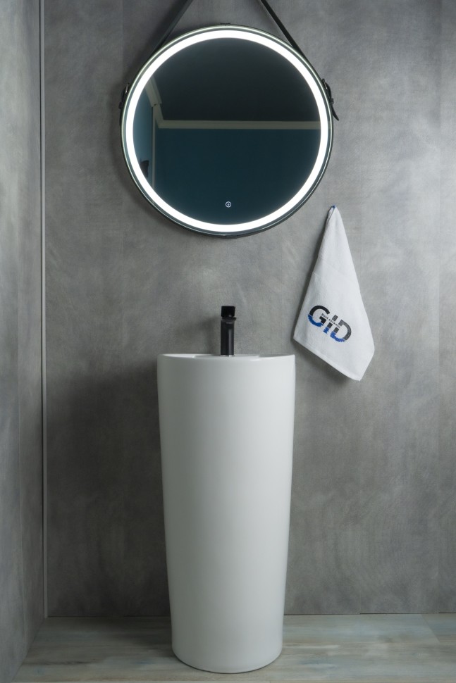 Раковина Gid Nb131 81112 накладная белая 40x40x84