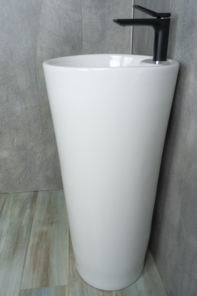 Раковина Gid Nb131 81112 накладная белая 40x40x84