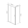 Душевой уголок Garda VSR-1G9016CL, 1600*900, хром, стекло прозрачное