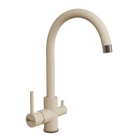 Смеситель для кухни Uperwood UPD-003-08 вороненая сталь/лен