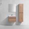 База под раковину Chiara 600 подвесная, 1 выкатной ящик soft-close, N.Oak