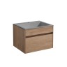 База под раковину Chiara 600 подвесная, 1 выкатной ящик soft-close, N.Oak