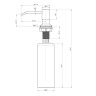 AQM9991MB Cucina Дозатор для жидкого мыла, встроенный (нержавеющая сталь), черный матовый