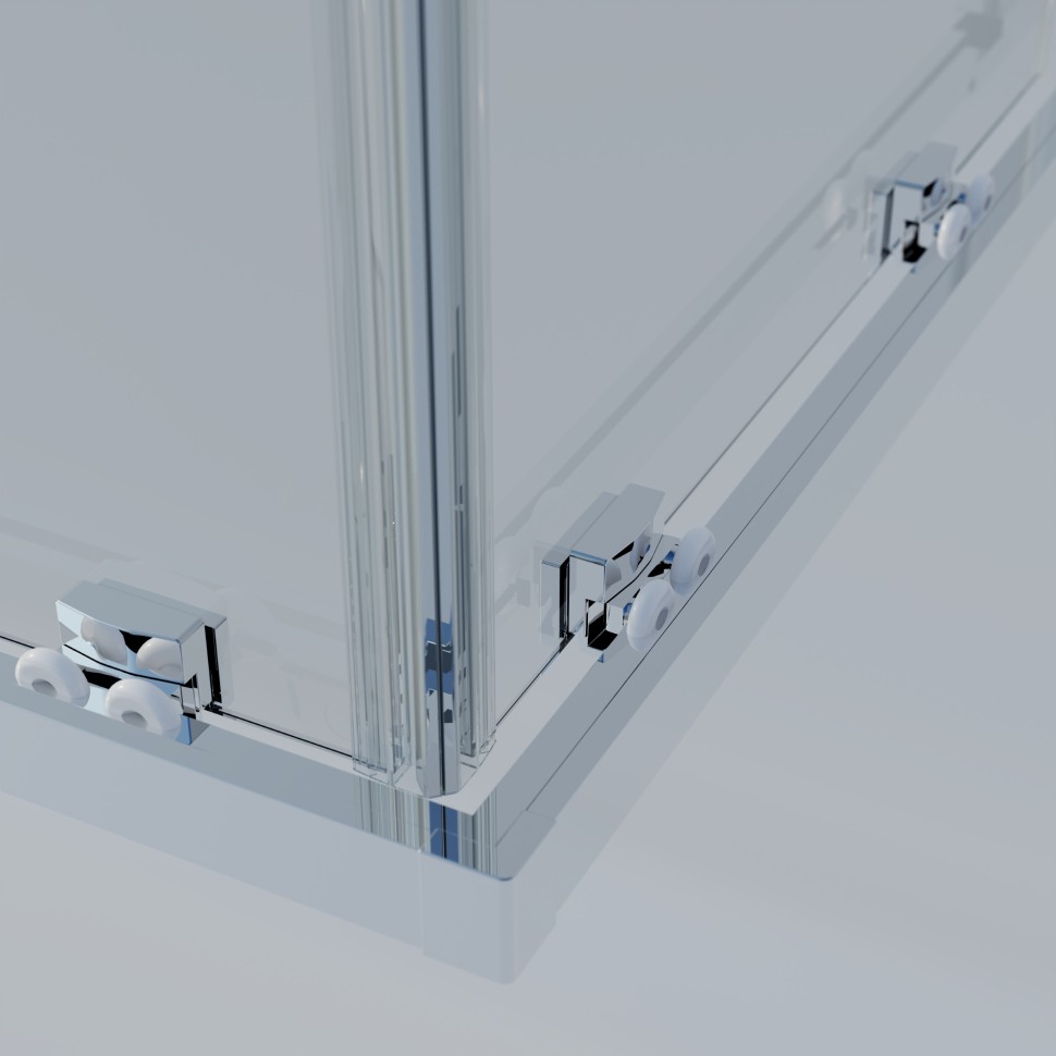 Душевой уголок Rapid-N VSS-3RN8012E10CL, (700-800)x(1100-1200), хром, стекло прозрачное