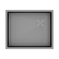 Мойка нерж. сталь NEXT-SKEW 54 UNI, PM885444-MG, матовый серый, 540х440мм, Paulmark 1,2мм