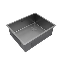 Мойка нерж. сталь NEXT-SKEW 54 UNI, PM885444-MG, матовый серый, 540х440мм, Paulmark 1,2мм