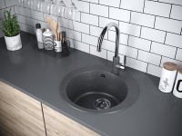 Мойка GELEGEN 50, IT-GRANIT, PM404800-DG, графит, D475 мм, Paulmark