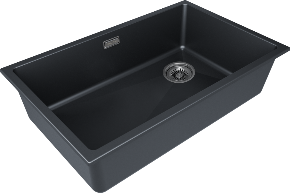 Мойка LUMI 74UNI-SKEW, IT-GRANIT, LU74SK-AN, антрацит, 740х440, Paulmark