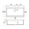 Кухонная мойка Omoikiri Kitagawa 79-LB-GR Artceramic/leningrad grey