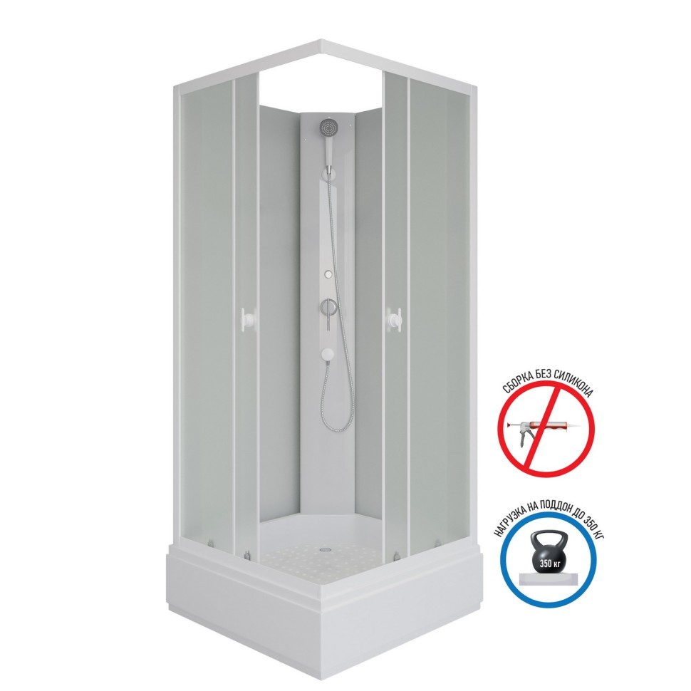 Душевая кабина Niagara Promo P90/26Q/MT/BK (90х90х200) 4 места