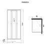 Душевая кабина Niagara Promo P90/26Q/MT/BK (90х90х200) 4 места