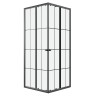 Душевое ограждение Niagara Eco NG-1010-14QKL (100х100х190) квадрат,раздвижное,черный,стекло клетка,1 место