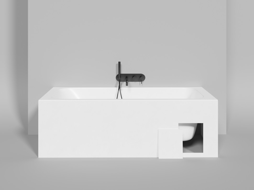 Ванна встраиваемая ORLANDA 180x80 S-Stone Матовое